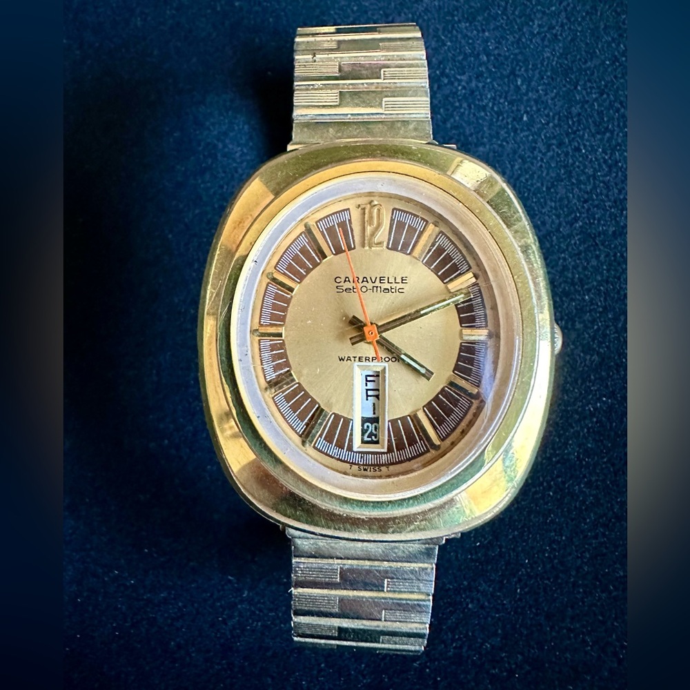 Vintage 1970’s Caravelle (Bulova) Men’s Watch